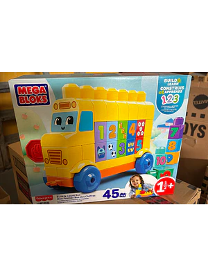 AUTOBÚS ARMA Y CUENTA MEGA BLOKS 1.5 AÑOS EN ADELANTE