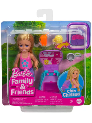 BARBIE SET DE JUEGO CHELSEA MOCHILA PARA HORNEAR CUPCAKES