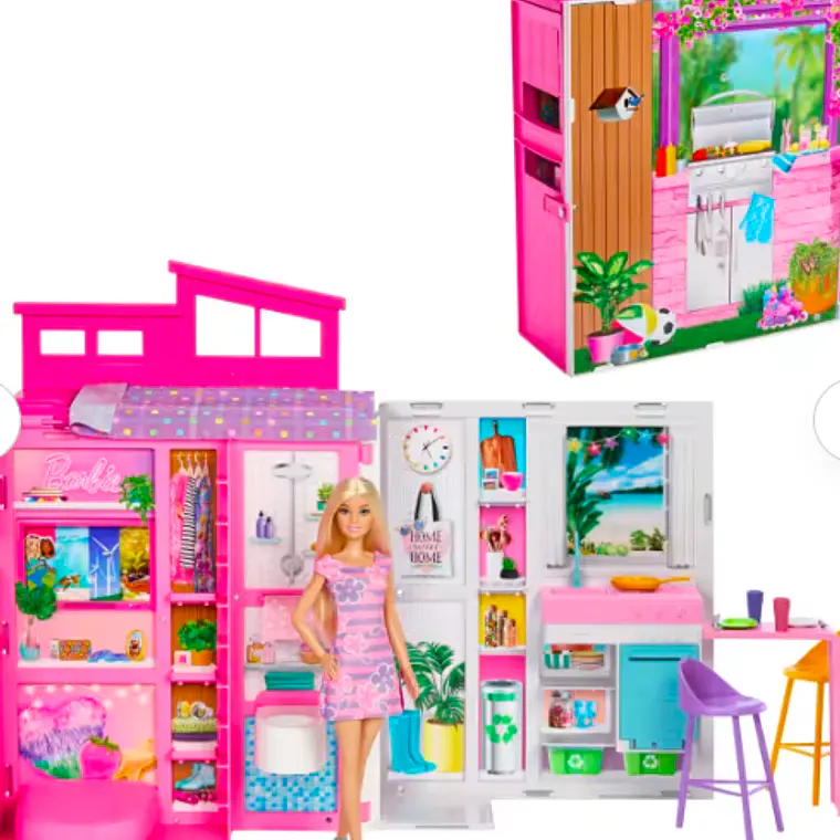 BARBIE CASA MUÑECAS GLAM CON MUÑECA 2