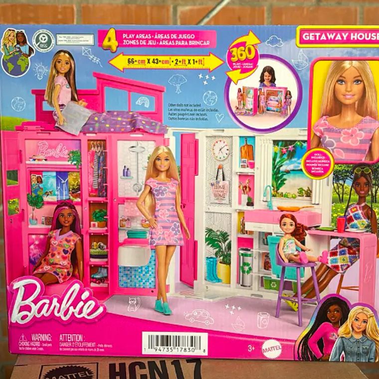 BARBIE CASA MUÑECAS GLAM CON MUÑECA 1