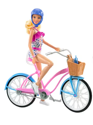 BARBIE SET DE JUEGO BICICLETA CON MUÑECA