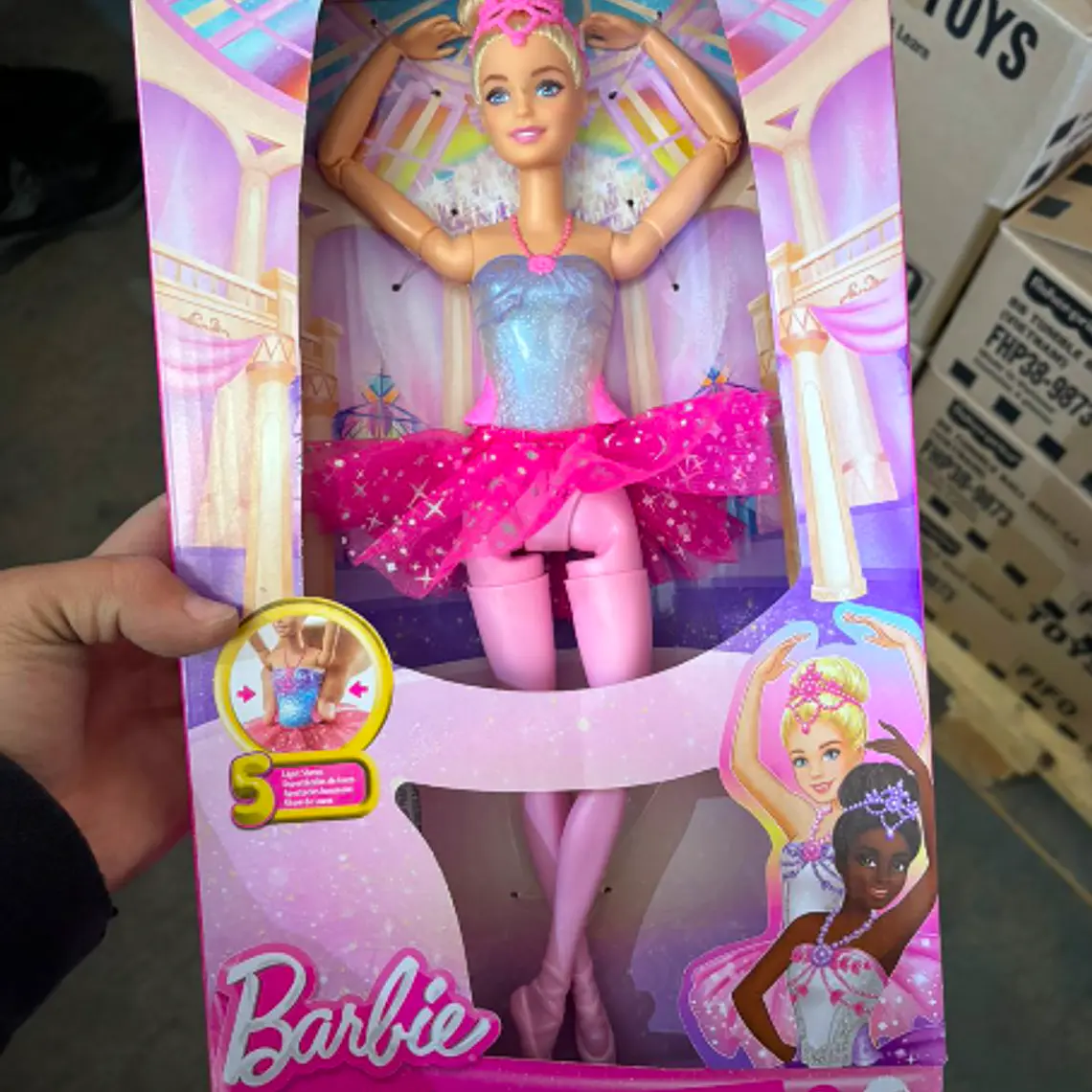 BARBIE MUÑECA BAILARINA LUCES BRILLANTES 1