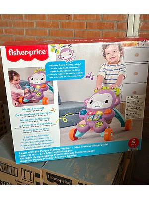 FISHER-PRICE ANDADERA PARA BEBÉS MONO