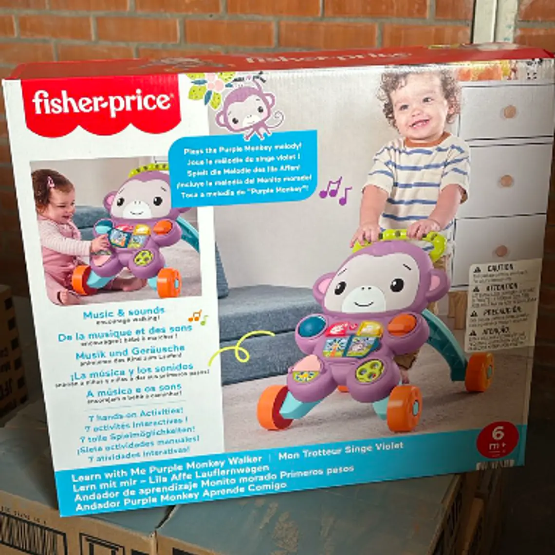 FISHER-PRICE ANDADERA PARA BEBÉS MONO 1
