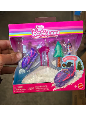 BARBIE MINI VEHÍCULOS Y SETS - NIEVE
