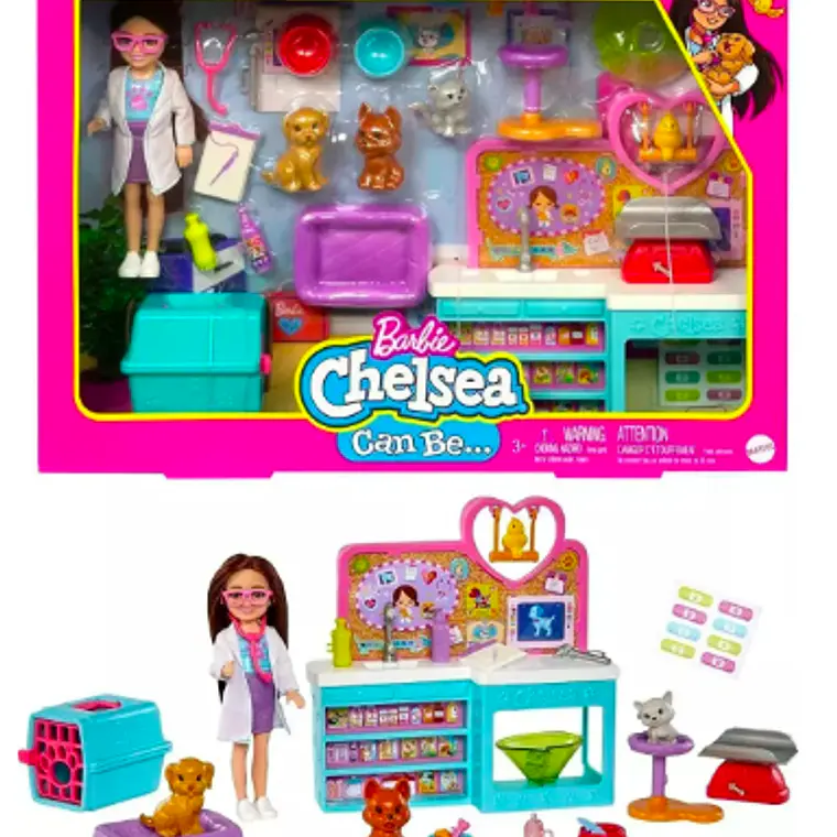 BARBIE SET JUEGO CHELSEA VETERINARIA 3