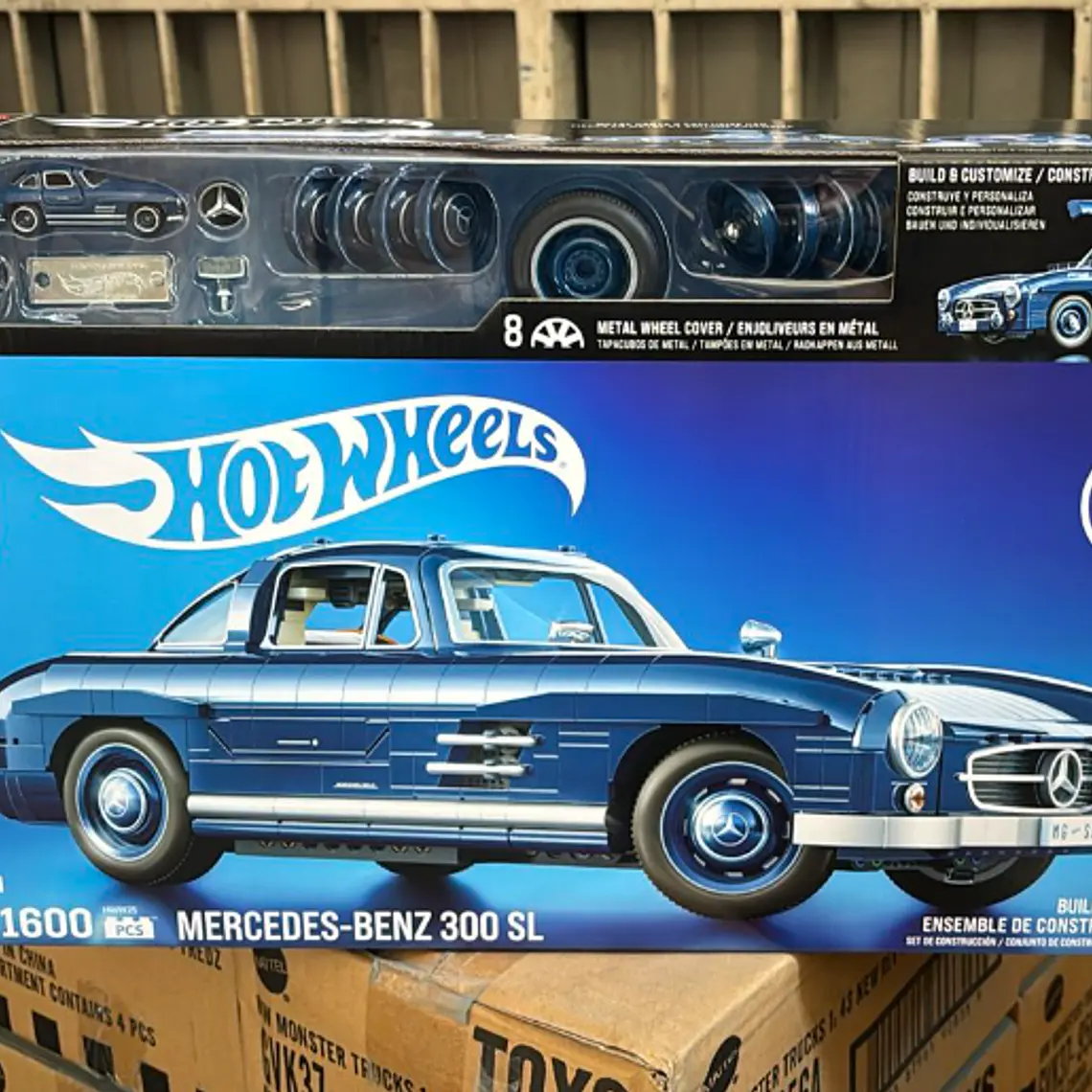 HOT WHEELS MERCEDES-BENZ 300 SL PREMIUM ESCALA 1:12 ARMABLE 1