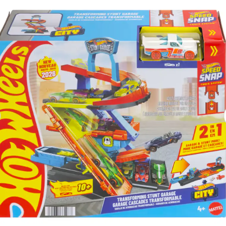 HOT WHEELS PISTA DE JUGUETE PISTA GARAGE DE ACROBACIAS 3