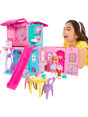 BARBIE CASA DE MUÑECAS CASA TRANSFORMABLE DE CHELSEA