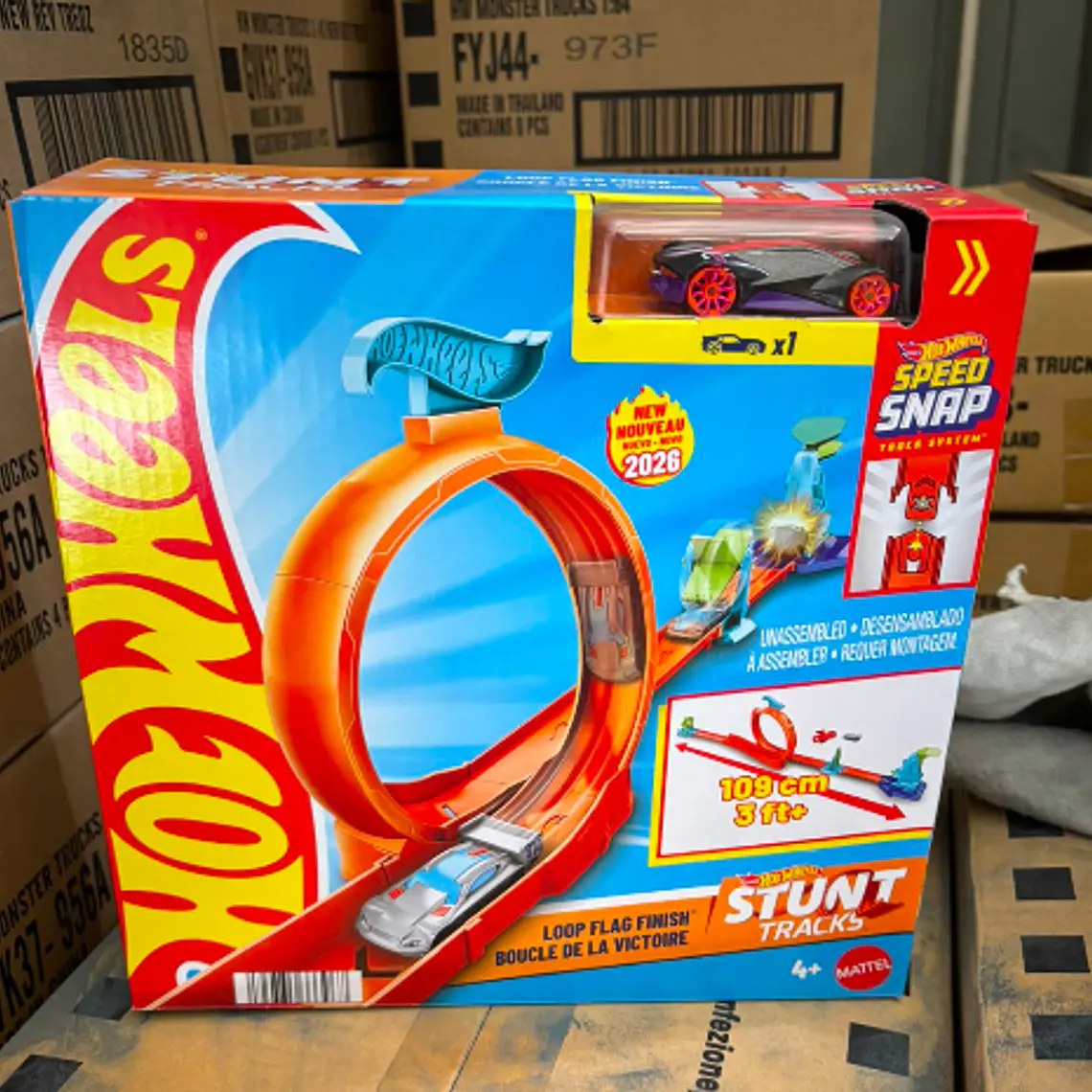 HOT WHEELS PISTA DE JUGUETE PISTAS DE ACROBACIAS SORPRESA - RUEDA 1
