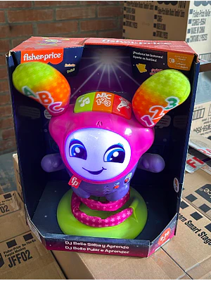 FISHER-PRICE JUGUETE PARA BEBÉS DJ BELLE SALTA Y APRENDE