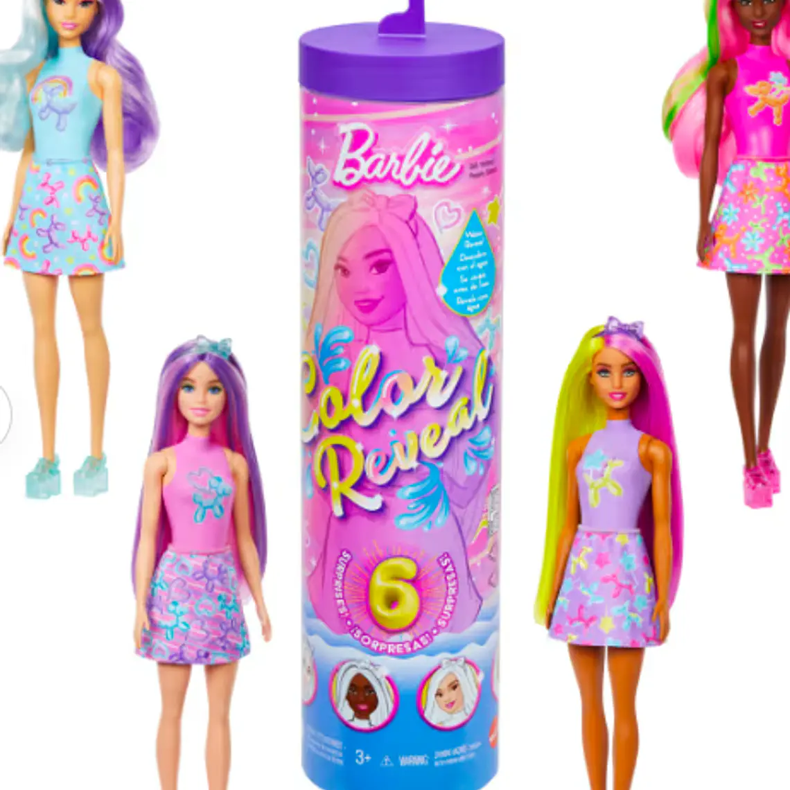 BARBIE COLOR REVEAL SORPRESA REVELADO CON AGUA 3+?AÑOS 2