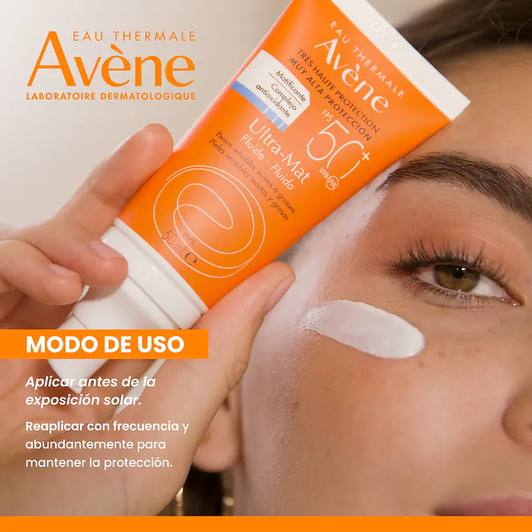 AVENE FLUIDO ULTRA-MAT SPF50+ SIN COLOR (50 ML) I VENCE:20-02-2027 9