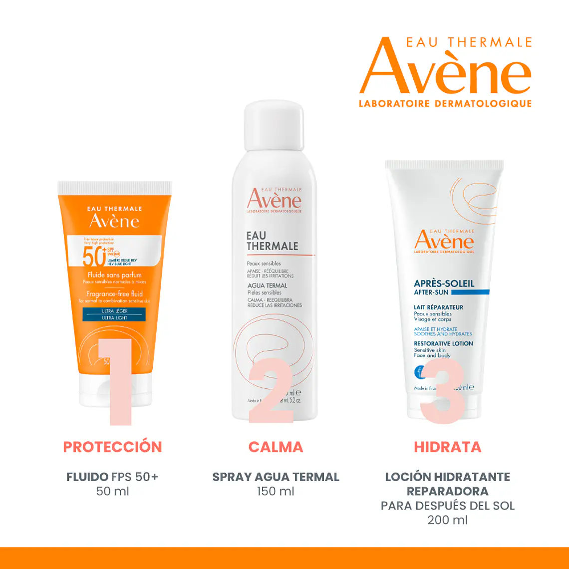 AVENE SOLAR FLUIDO SPF50+ (50 ML) I VENCE:04-01-1027 7