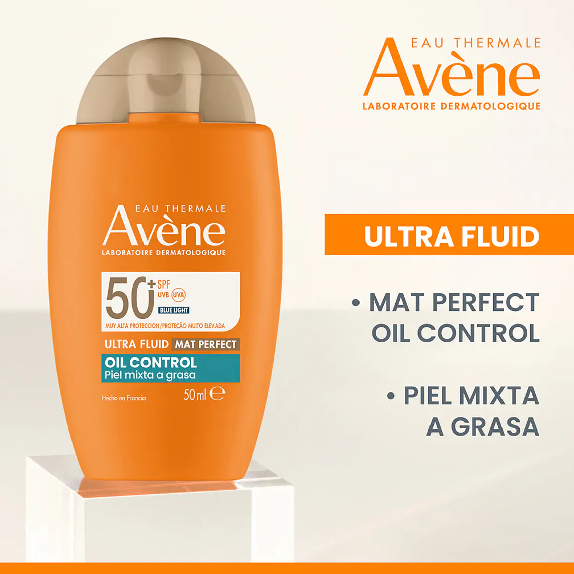 AVENE SOLAR ULTRA-FLUID OIL CONTROL CON COLOR SPF50+ (50 ML) I VENCE: 31-03-2028 5