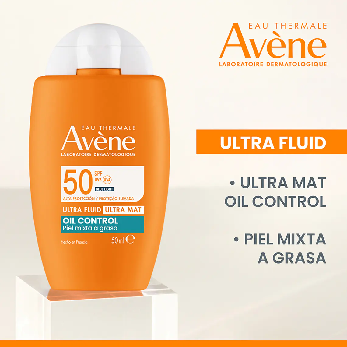 AVENE SOLAR ULTRA-FLUID OIL CONTROL SPF50+ (50 ML) I VENCE: 31-03-2028 8