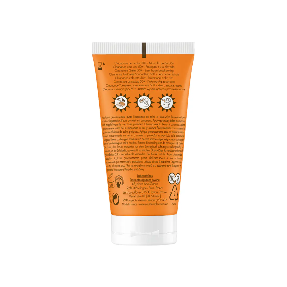 AVENE SOLAR CLEANANCE CON COLOR SPF50+ (50 ML) I VENCE: 30-11-2027 5