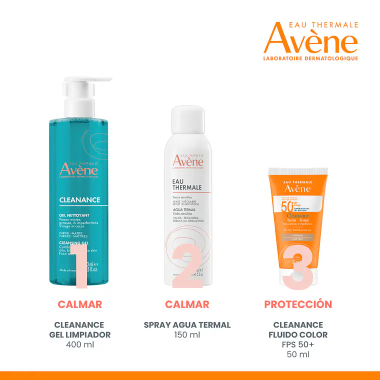 AVENE SOLAR CLEANANCE CON COLOR SPF50+ (50 ML) I VENCE: 30-11-2027 6