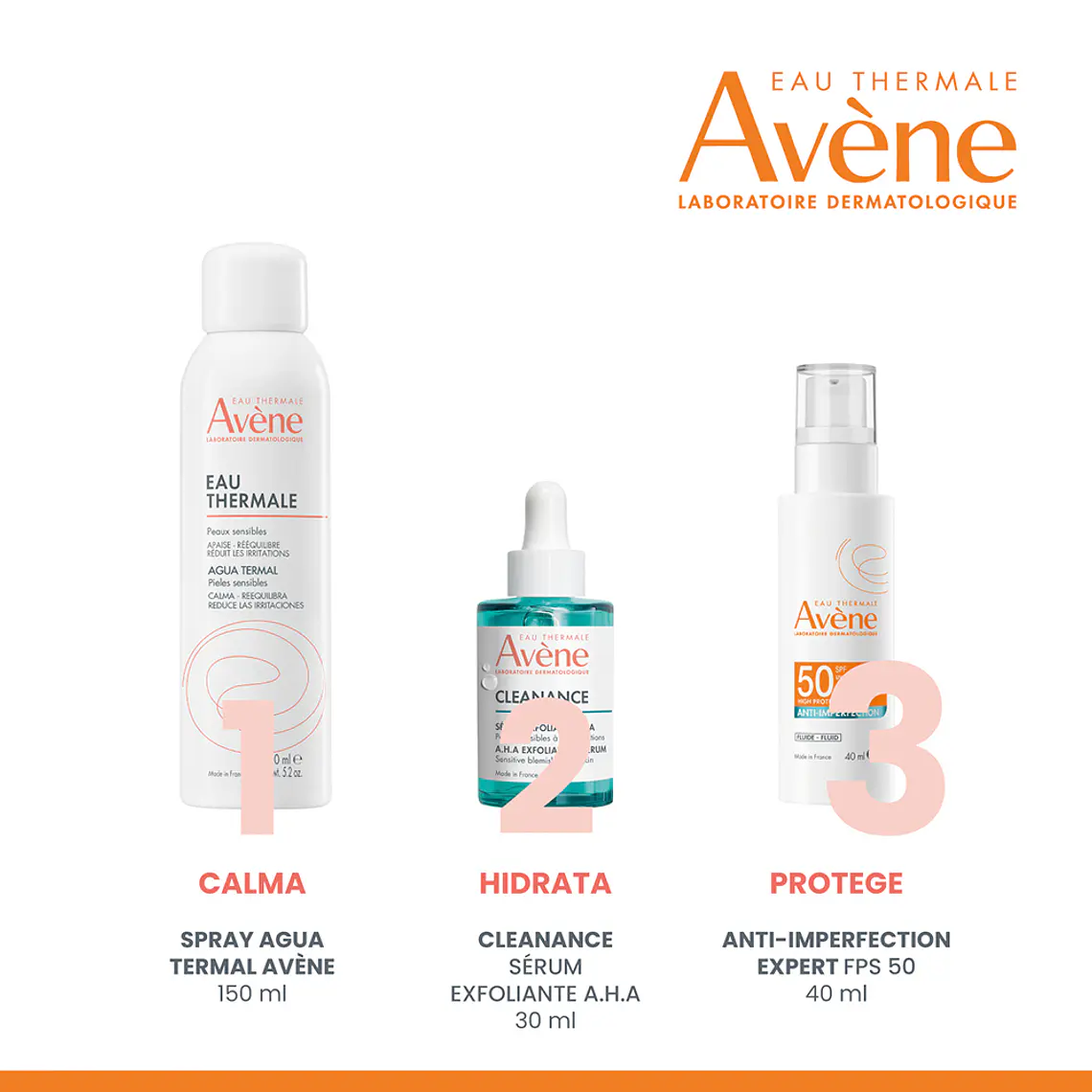 AVENE SOLAR EXPERT ANTI-IMPERFECTION FLUID FPS50 (40 ML) I VENCE:30-09-2027 3