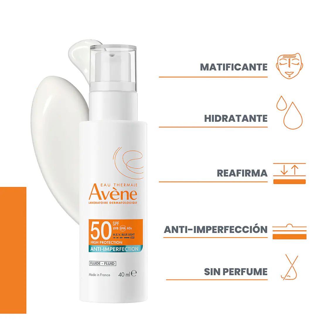 AVENE SOLAR EXPERT ANTI-IMPERFECTION FLUID FPS50 (40 ML) I VENCE:30-09-2027 7