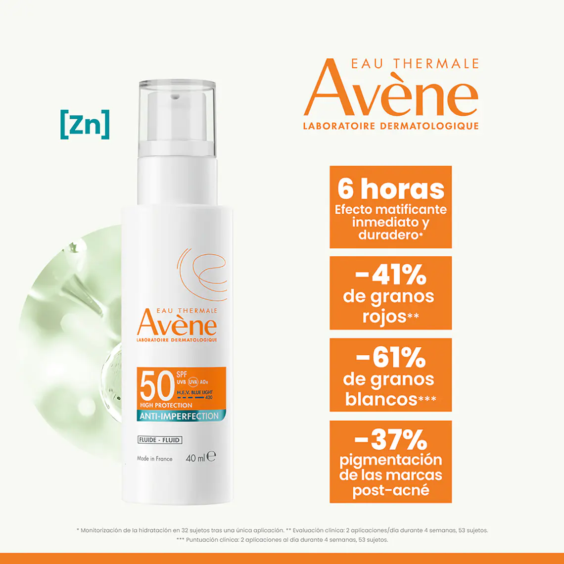 AVENE SOLAR EXPERT ANTI-IMPERFECTION FLUID FPS50 (40 ML) I VENCE:30-09-2027 9