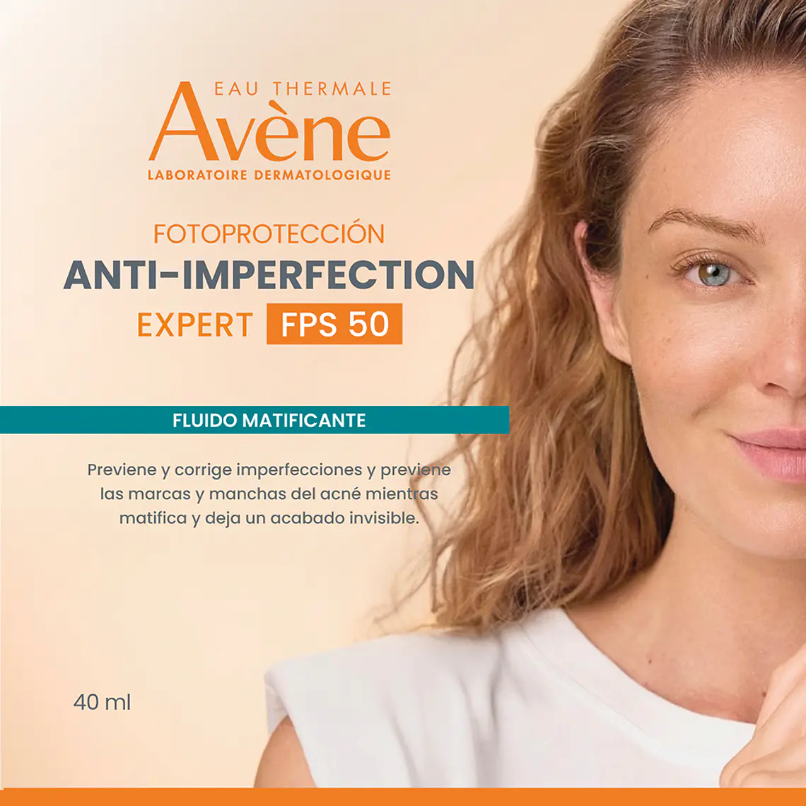 AVENE SOLAR EXPERT ANTI-IMPERFECTION FLUID FPS50 (40 ML) I VENCE:30-09-2027 10