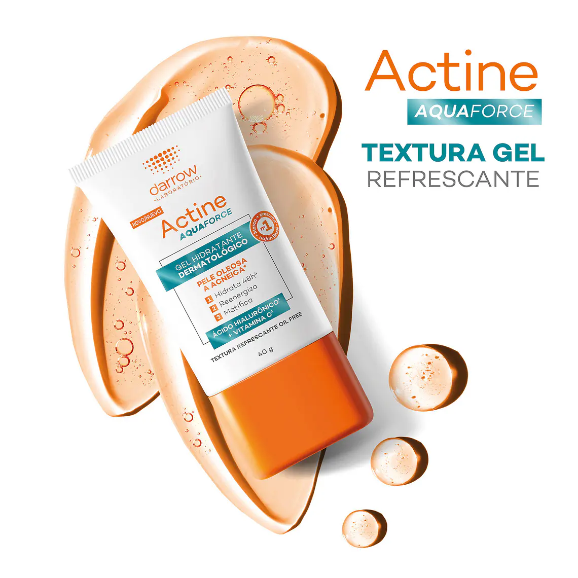 DARROW ACTINE AQUAFORCE GEL HIDRATANTE DERMATOLÓGICO (40 ML) / VENCE:31-01-2028 2