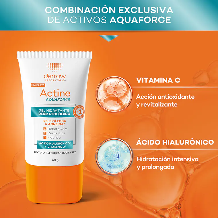 DARROW ACTINE AQUAFORCE GEL HIDRATANTE DERMATOLÓGICO (40 ML) / VENCE:31-01-2028 5