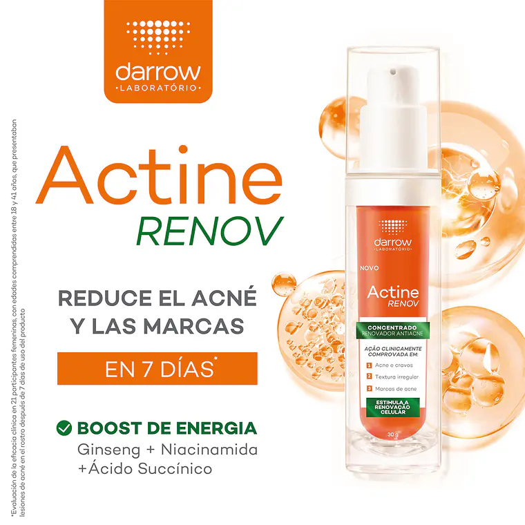 DARROW ACTINE RENOV SERÚM CONCENTRADO ANTIACNÉ ANTIMARCAS (30 G) I VENCE:30-05-2027 3