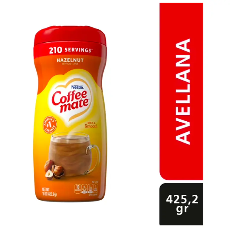 PACK 6 UNIDADES CREMA PARA CAFÉ EN POLVO SABOR AVELLANA 425,2 GR - $3.498 POR UNIDAD  (VENCE: 09-10-26) 2