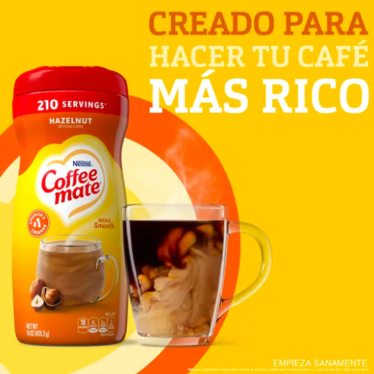 PACK 6 UNIDADES CREMA PARA CAFÉ EN POLVO SABOR AVELLANA 425,2 GR - $3.498 POR UNIDAD  (VENCE: 09-10-26) 4
