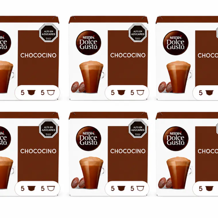 PACK 6 CAJAS (60 CÁPSULAS) DOLCE GUSTO CHOCOCINO-$3.998 POR CAJA (VENCE: 01-07-26) 1