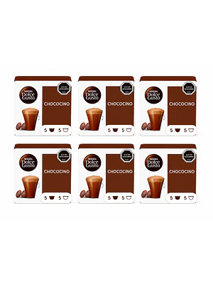 PACK 6 CAJAS (60 CÁPSULAS) DOLCE GUSTO CHOCOCINO -$3.998 POR CAJA (VENCE: 01-09-26)
