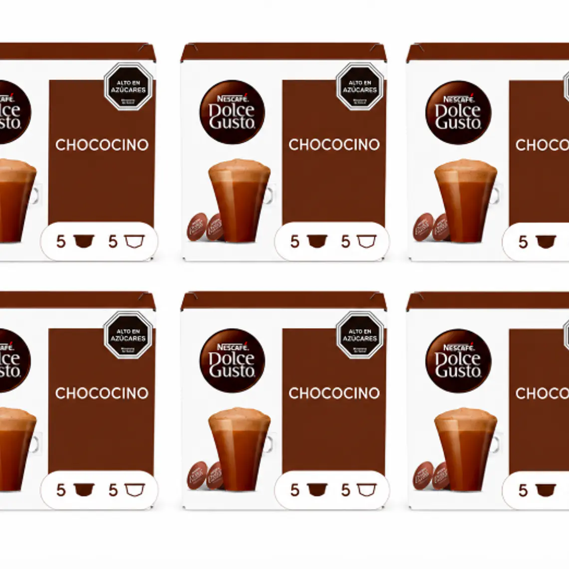 PACK 6 CAJAS (60 CÁPSULAS) DOLCE GUSTO CHOCOCINO -$3.998 POR CAJA (VENCE: 01-09-26) 1