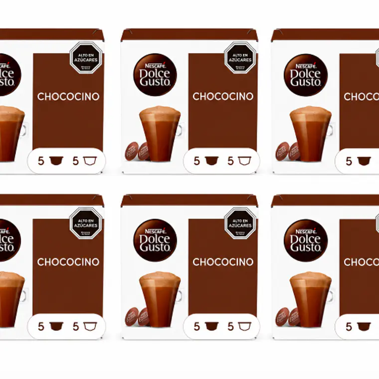 PACK 6 CAJAS (60 CÁPSULAS) DOLCE GUSTO CHOCOCINO -$3.998 POR CAJA (VENCE: 01-09-26) 1