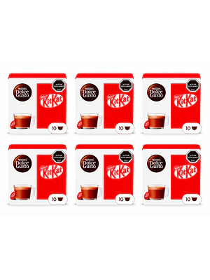 PACK 6 CAJAS (60 CÁPSULAS) DOLCE GUSTO KIT KAT - $3.998 CADA CAJA (VENCE: 01-09-26)