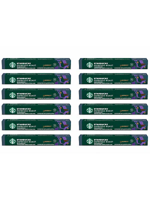 PACK 12 CAJAS (120 CÁPSULAS) STARBUCKS BY NESPRESSO ESPRESSO ROAST - $4.165 POR CAJA (VENCE: 01-08-26)