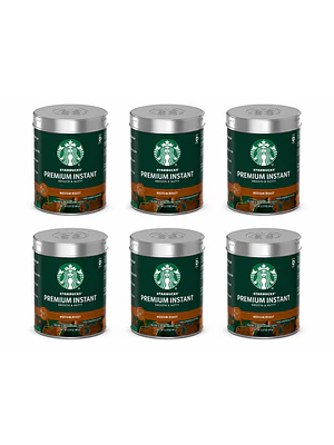 PACK 6 UNIDADES STARBUCKS MEDIUM ROAST INSTANTÁNEO - $4.665 POR UNIDAD (VENCE: 14-08-26)