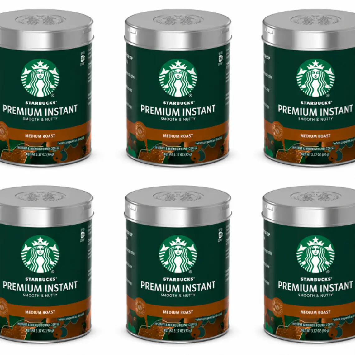 PACK 6 UNIDADES STARBUCKS MEDIUM ROAST INSTANTÁNEO - $4.665 POR UNIDAD (VENCE: 14-08-26) 1