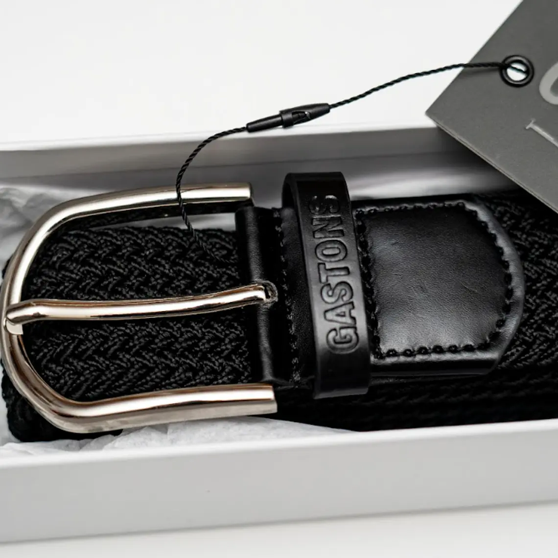 CINTURÓN ELASTICADO TRENZADO NEGRO L/XL 5