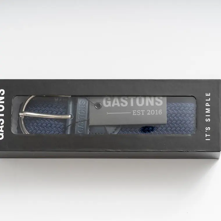 CINTURÓN ELASTICADO TRENZADO AZUL MARINO S/M 5