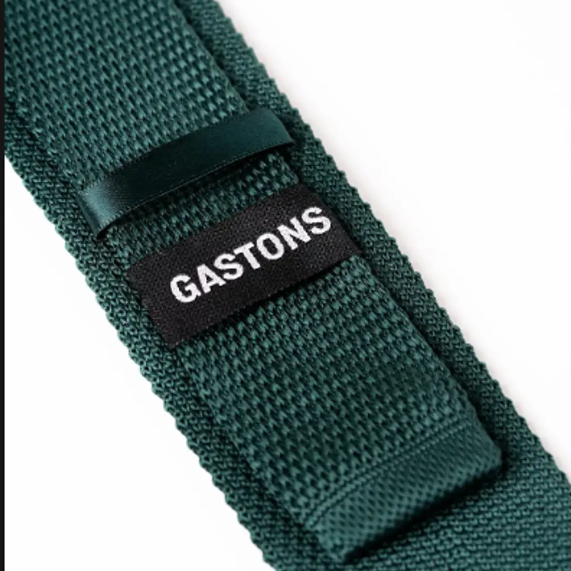 CORBATA TEJIDA MODELO BUCK COLOR VERDE OSCURO 2