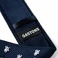 CORBATA TEJIDA MODELO BRODIE COLOR AZUL OSCURO CON DETALLES BLANCOS - Miniatura 2