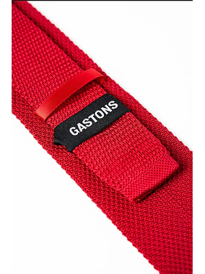 CORBATA TEJIDA MODELO BALTO ROJO