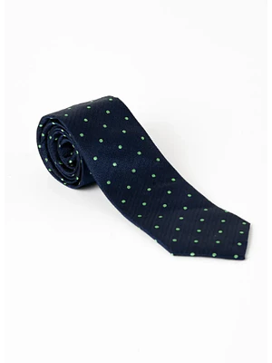 CORBATA SEDA MODELO SCOOBY PUNTOS VERDES