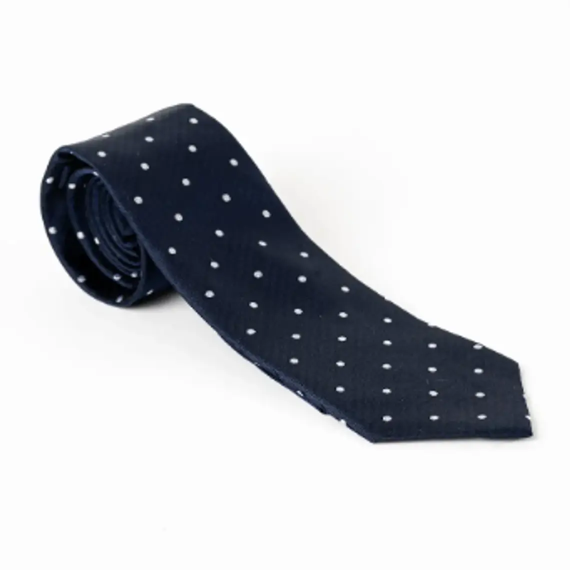 CORBATA SEDA MODELO SCOOBY PUNTOS PLATEADOS 1
