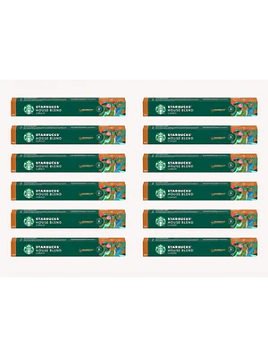 PACK 12 CAJAS (120 CÁPSULAS) STARBUCKS BY HOUSE BLEND LUNGO - $4.165 POR CAJA (VENCE DESDE: 18-08-2026)