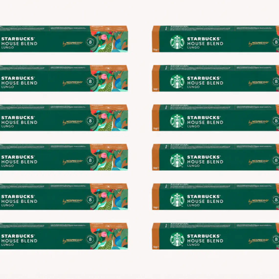 PACK 12 CAJAS (120 CÁPSULAS) STARBUCKS BY HOUSE BLEND LUNGO - $4.165 POR CAJA (VENCE DESDE: 18-08-2026) 1