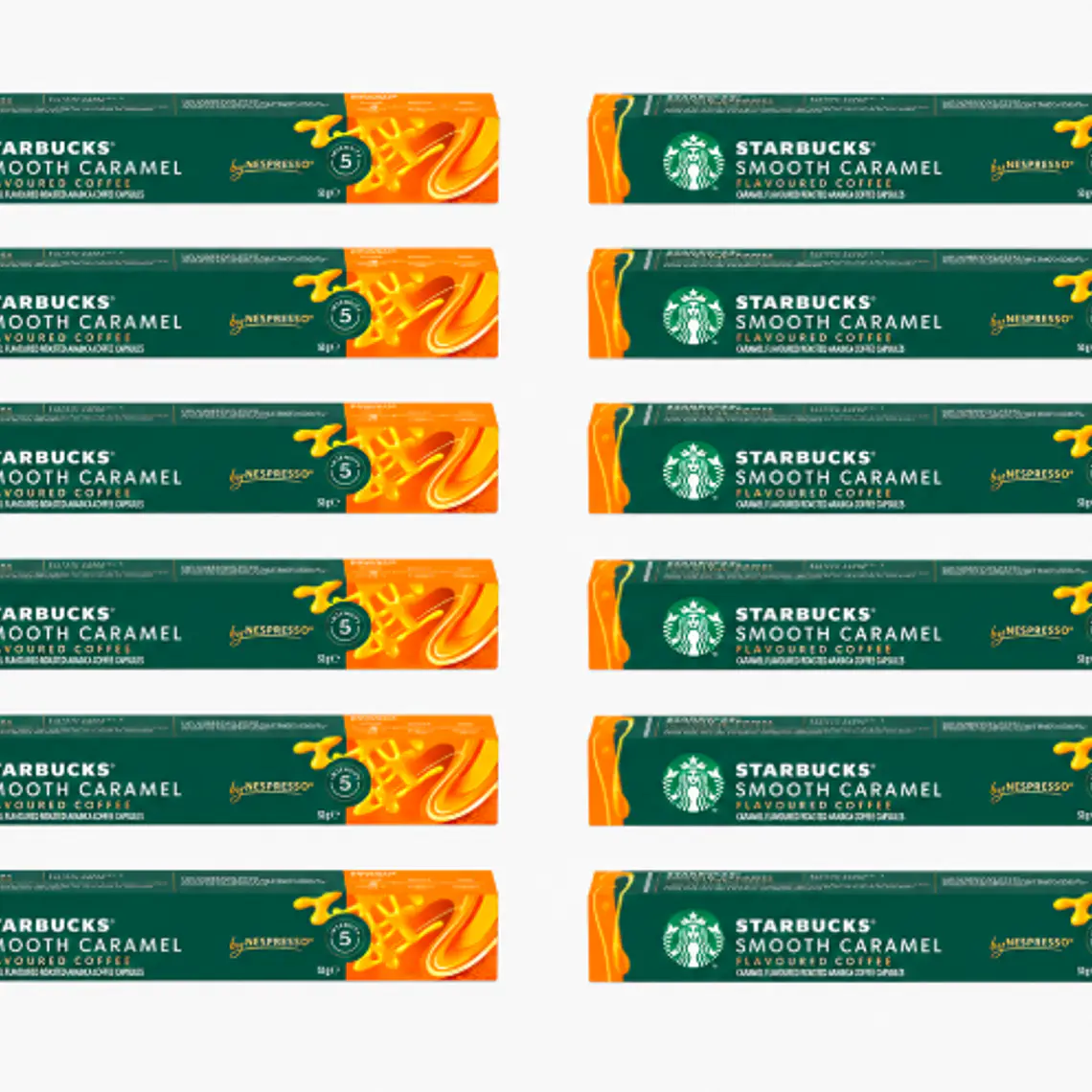 PACK 12 CAJAS (120 CÁPSUAS) STARBUCKS BY NESPRESSO SMOOTH CARAMEL - $4.165 POR CAJA (VENCE: 23-08-26) 1