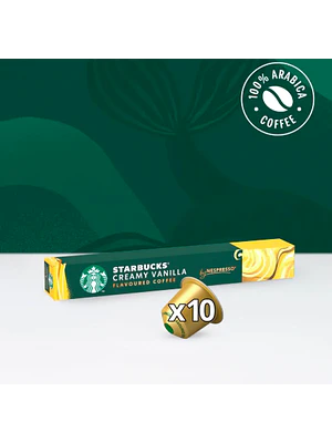 PACK 12 CAJAS (120 CÁPSULAS) STARBUCKS BY NESPRESSO CREAMY VANILLA - $4.165 POR CAJA (VENCE: 16-07-26)